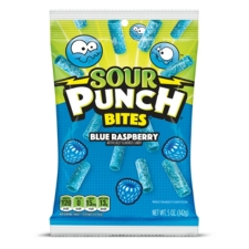 Sour Punch Blue Raspberry Bites 5oz Bag 